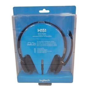 Logitech H151 Stereo Headset Multi Device  In-Line Controls NEW